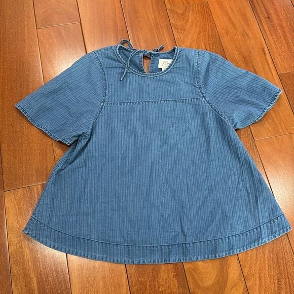 J.Crew denim swing top in Spanish indigo size XXS - Picture 3 of 11